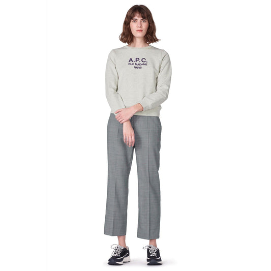 - Tina Embroidered Logo Sweater - Ecru