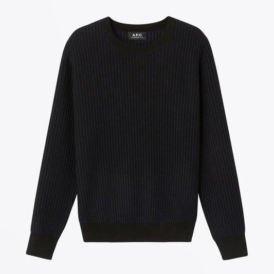 - Evelyn Lurex Ribbed Jumper - Black