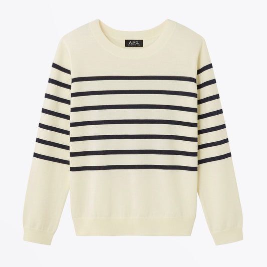 - Cordelia Striped Knit - Ecru