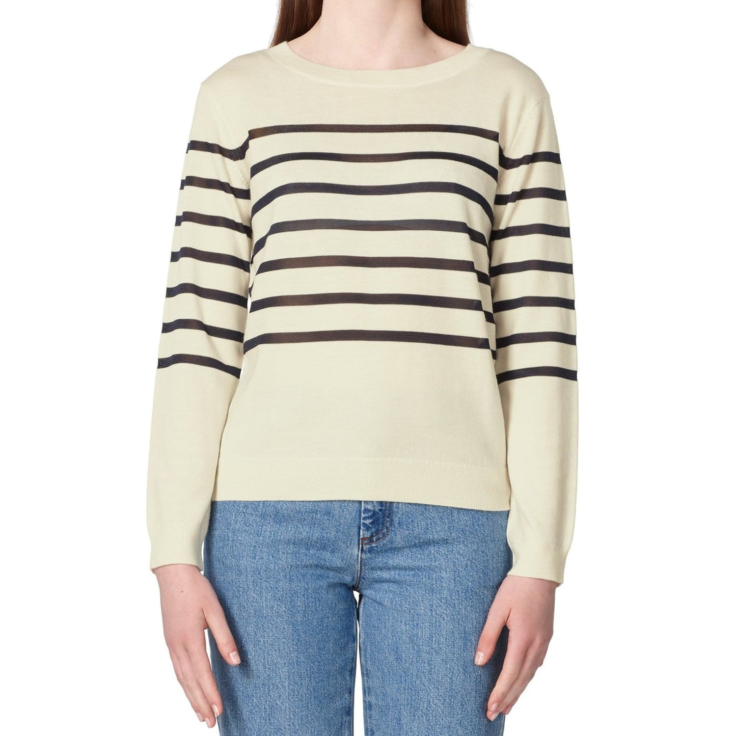 - Cordelia Striped Knit - Ecru