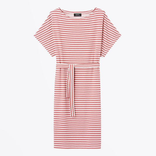 Julia Striped Dress - Ecru