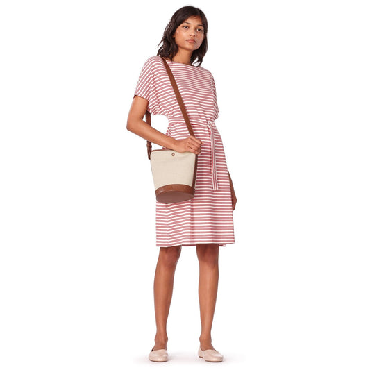 Julia Striped Dress - Ecru