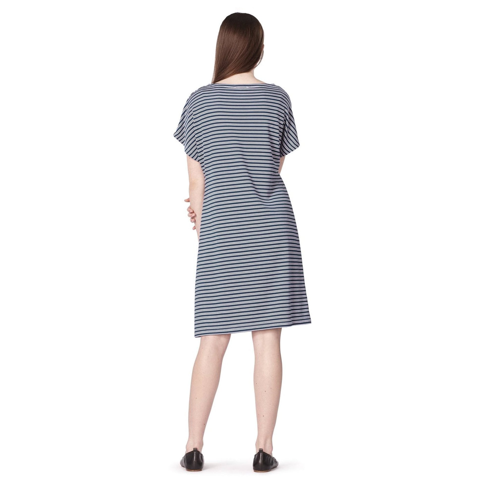 A.P.C. Julia Striped Dress - Dark Navy