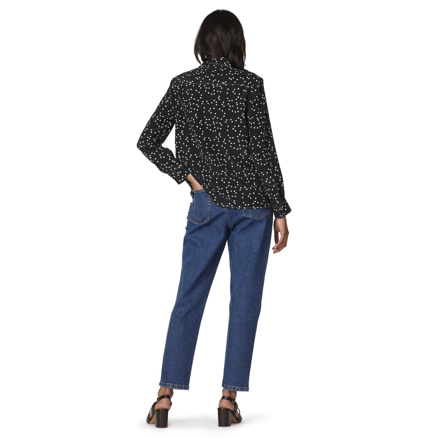 - Sutton Printed Hearts Shirt - Navy