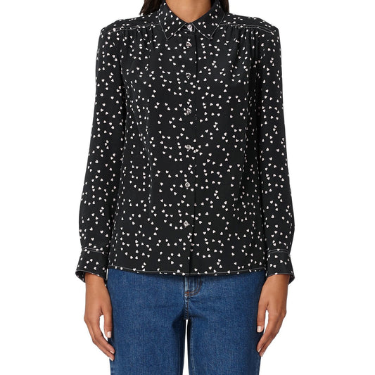 - Sutton Printed Hearts Shirt - Navy