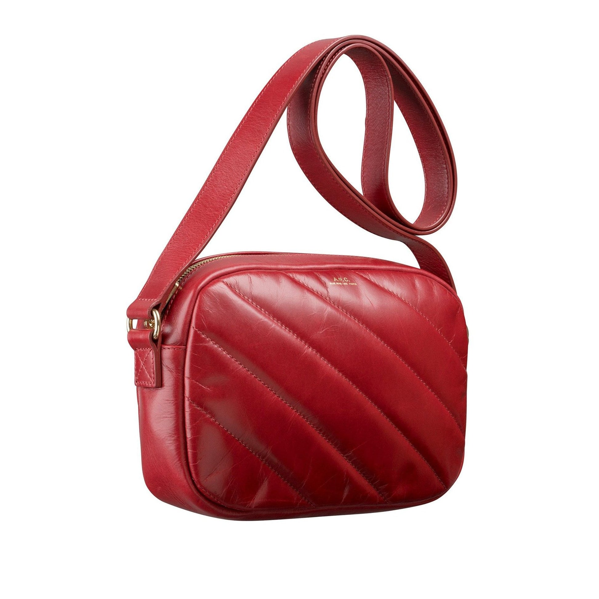 A.P.C. Meryl Padded Crossbody Bag - Garnet
