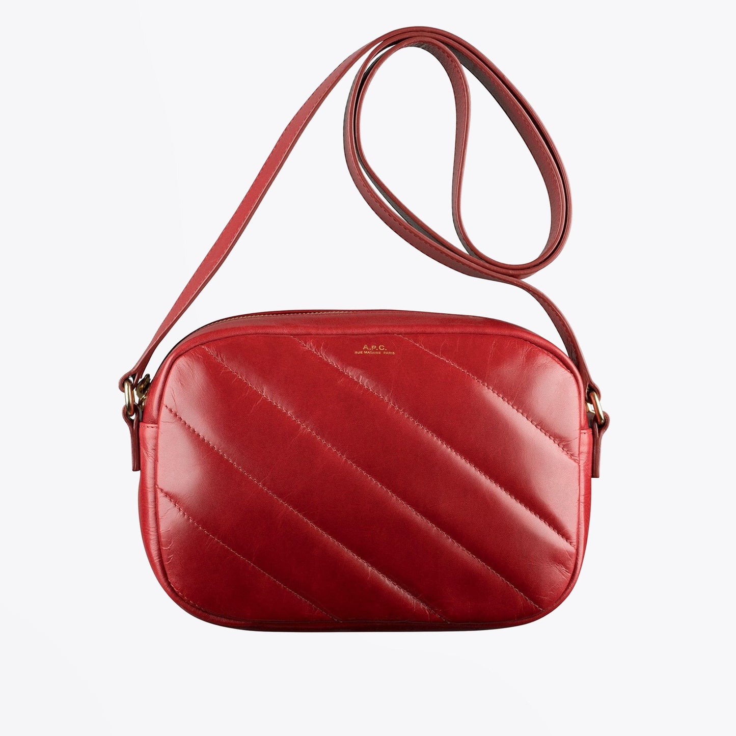 Meryl Padded Crossbody Bag - Garnet