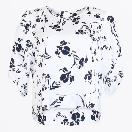 - Rumour Printed Top - White