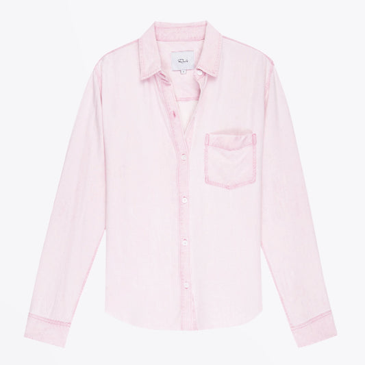 Ingrid Raw Shirt - Dusty Rose