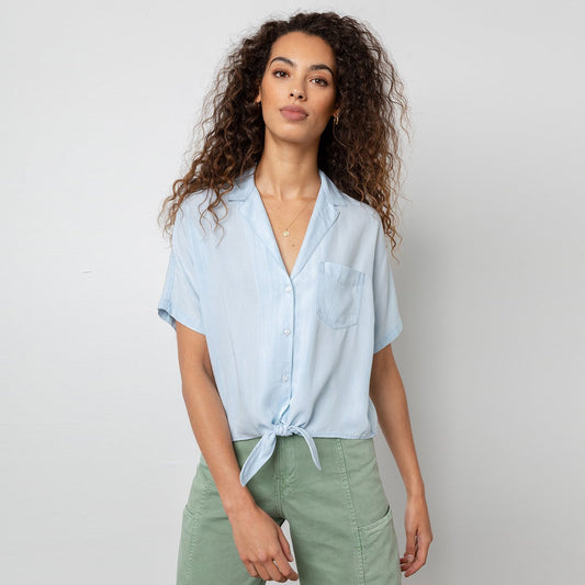 Holly Tie Front Shirt - Light Vintage