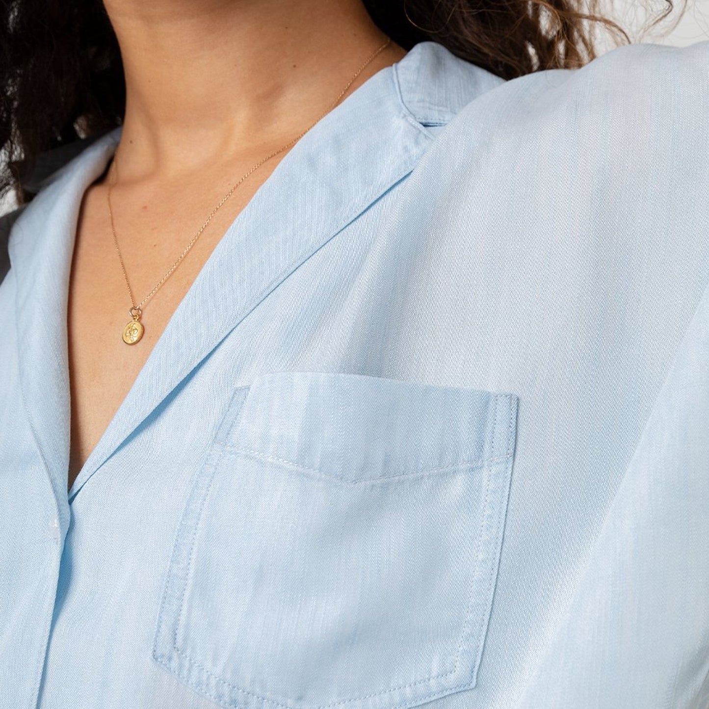 Holly Tie Front Shirt - Light Vintage