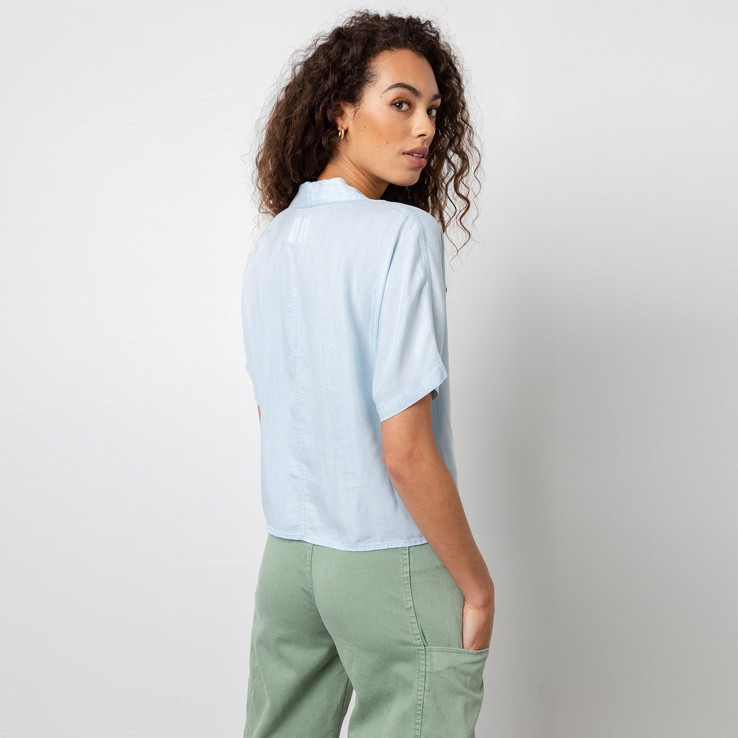 Holly Tie Front Shirt - Light Vintage