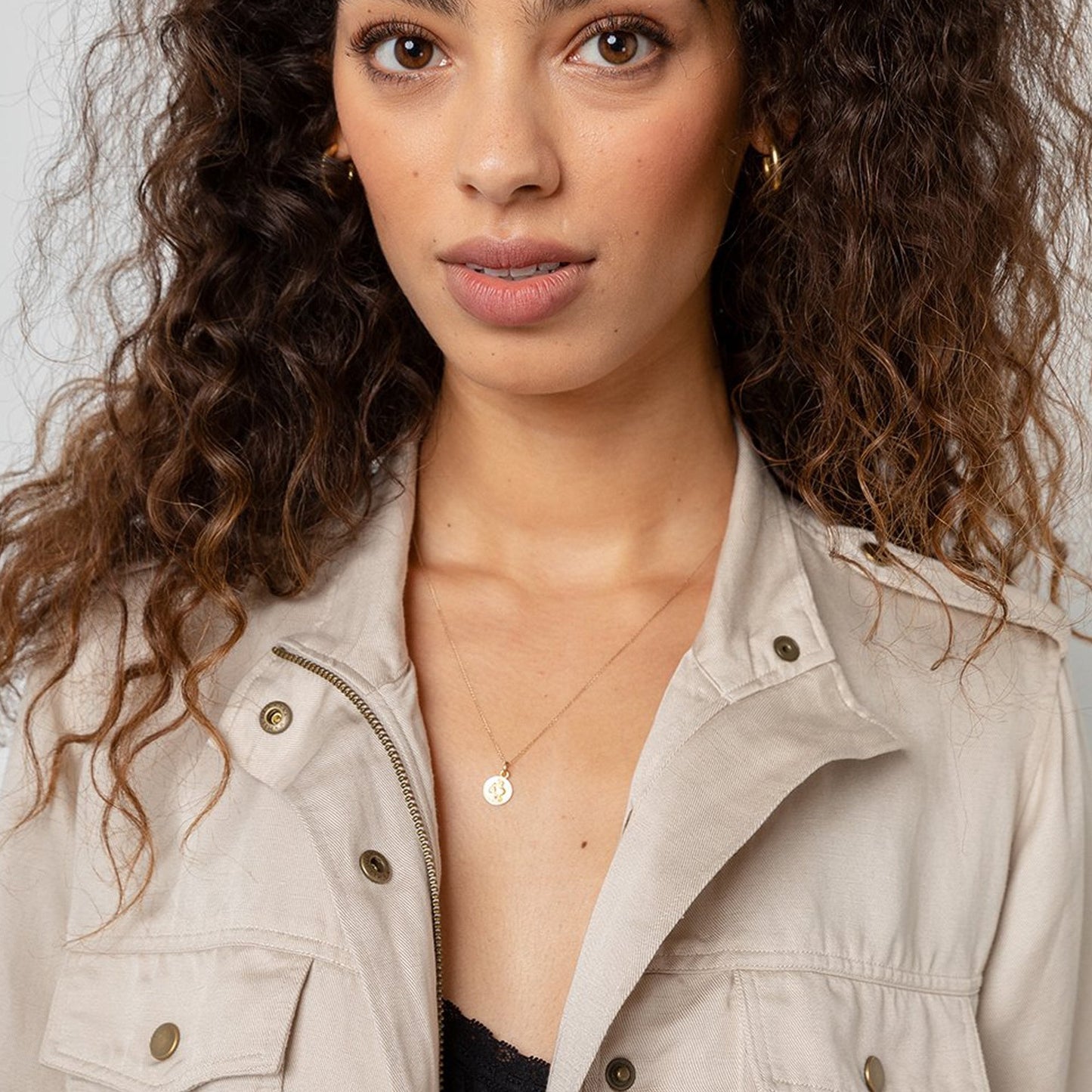 - Collins Drawstring Jacket - Bone