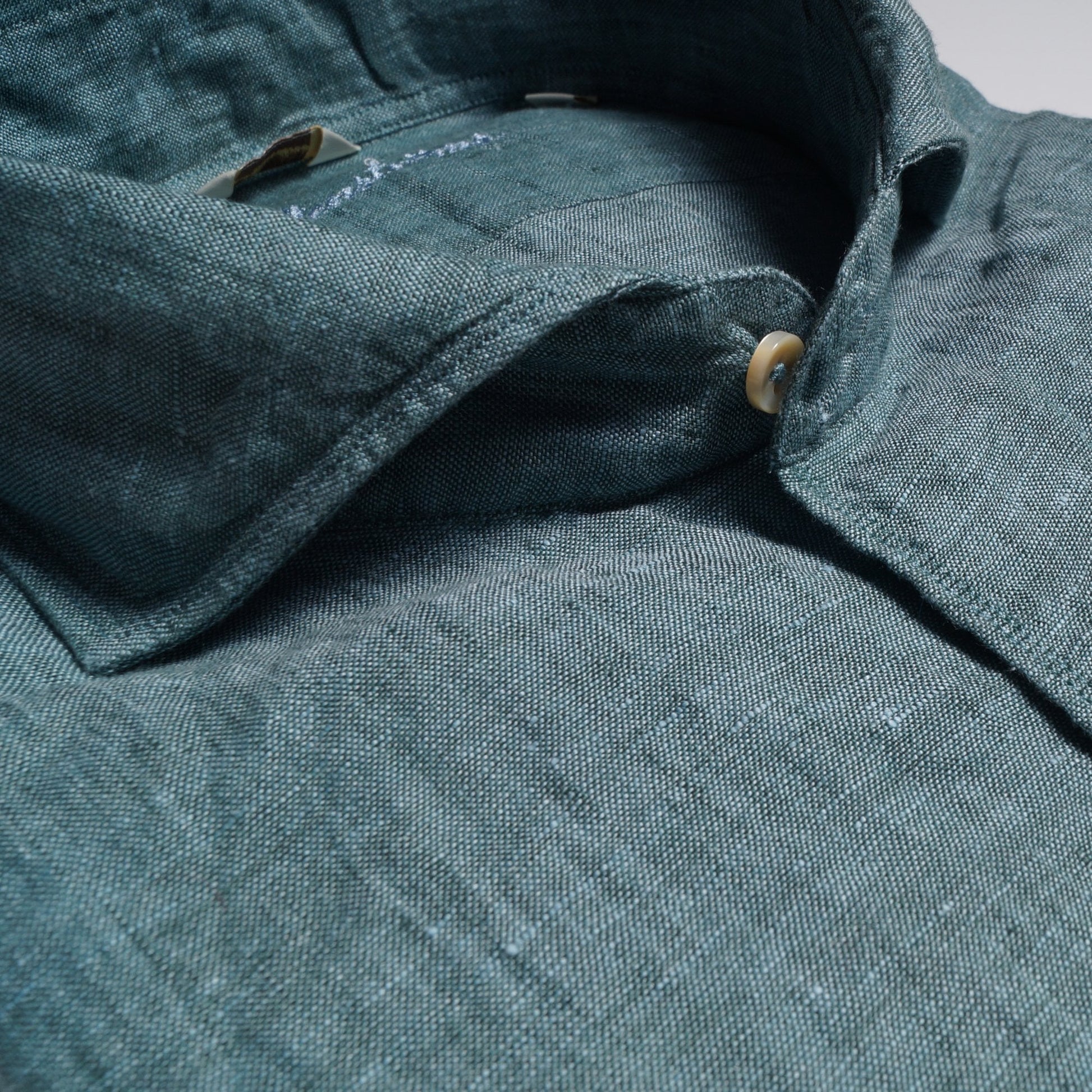 Stenstroms Linen Two-Tone Shirt - Green