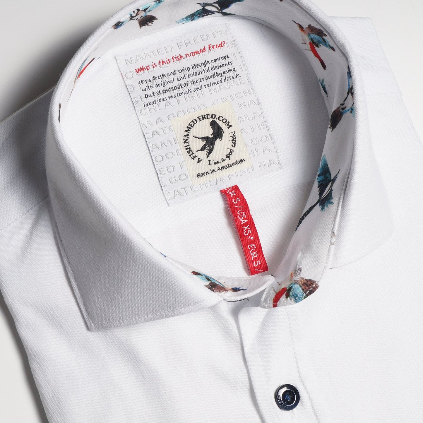 - Bird Trim Insert Shirt - White