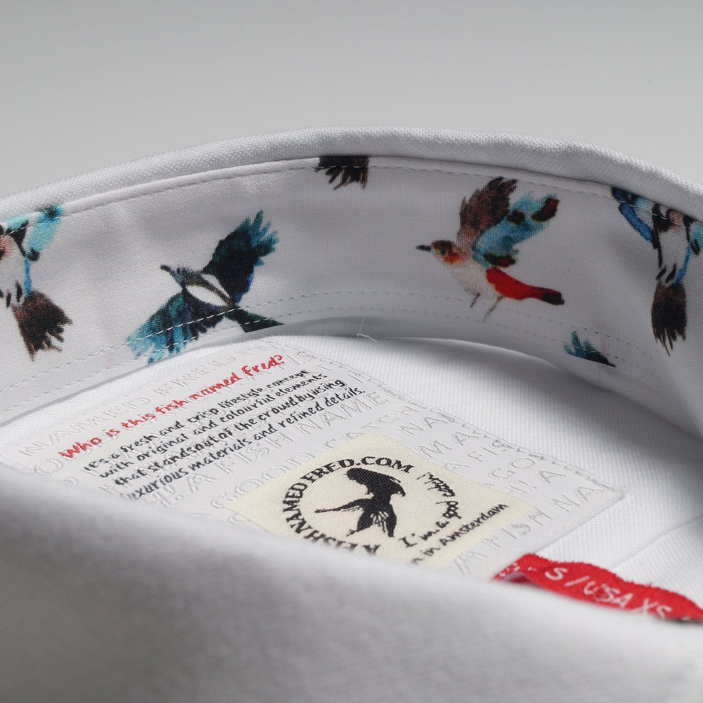 - Bird Trim Insert Shirt - White