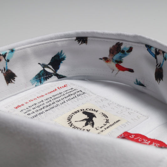 - Bird Trim Insert Shirt - White