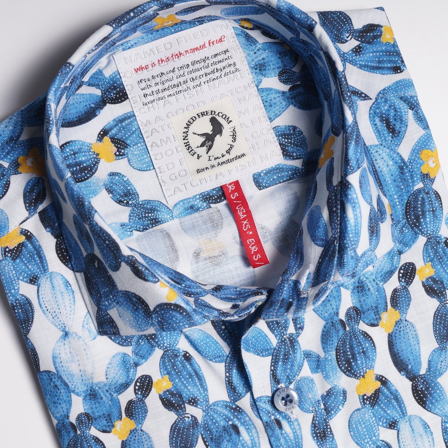 - Cactus Print Shirt - Blue/Multi