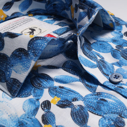 - Cactus Print Shirt - Blue/Multi
