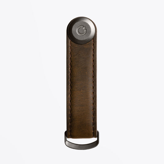 Leather Key Organiser - Oak Brown