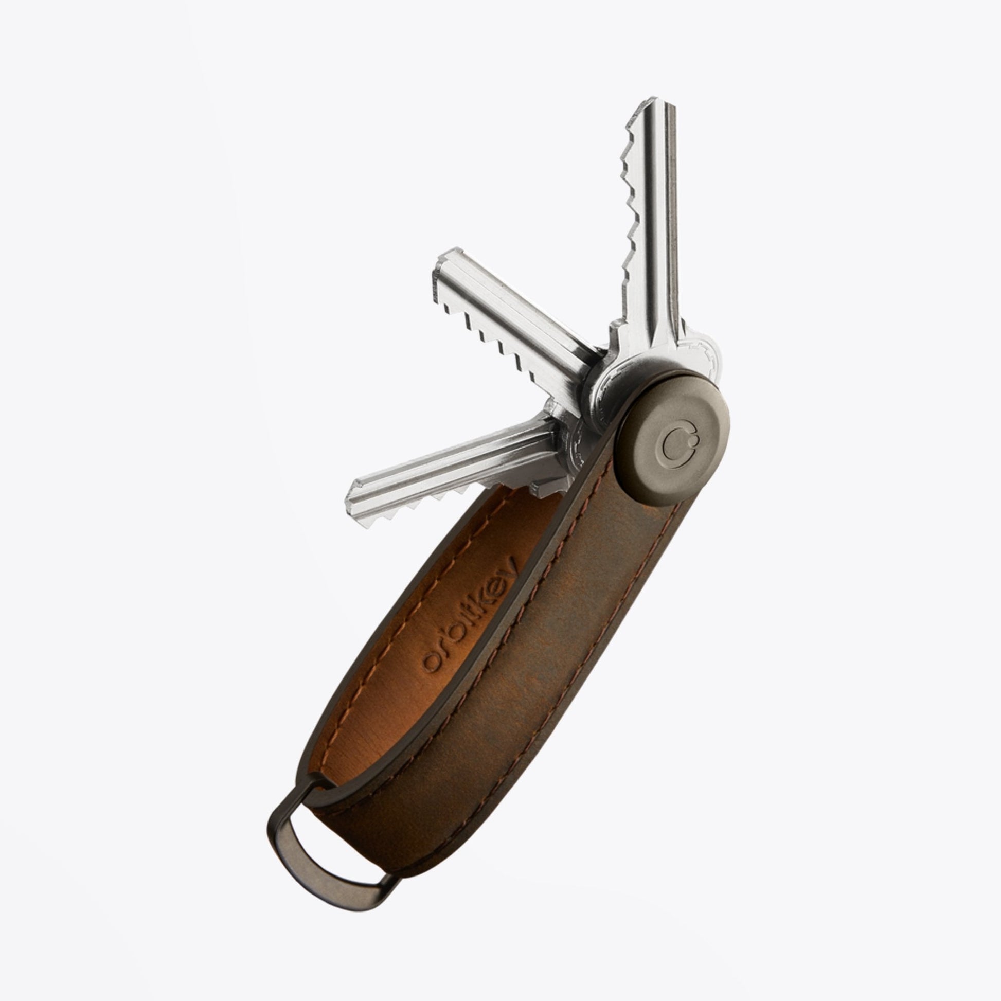 Orbitkey - Leather Key Organiser - Oak Brown
