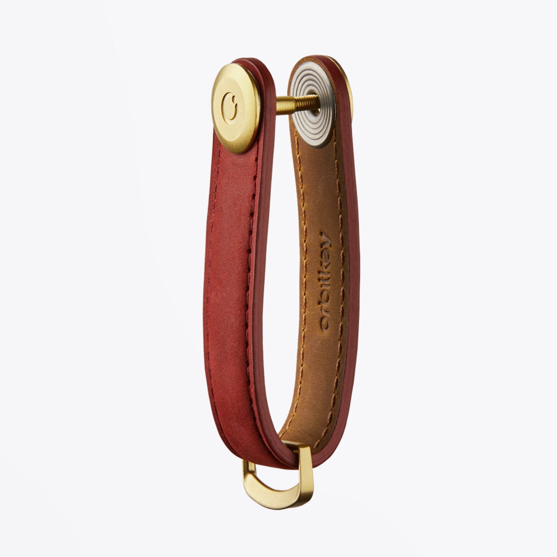 Orbitkey Leather Key Organiser - Red