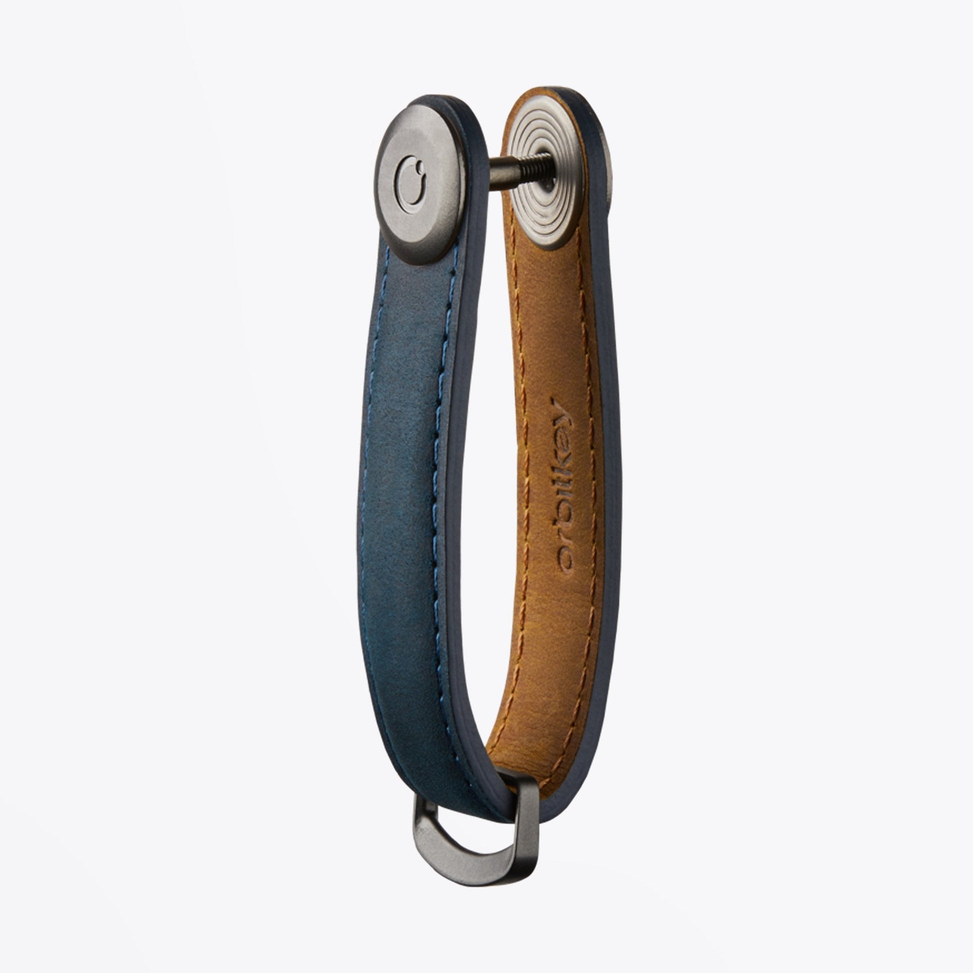 Orbitkey Leather Key Organiser - Blue