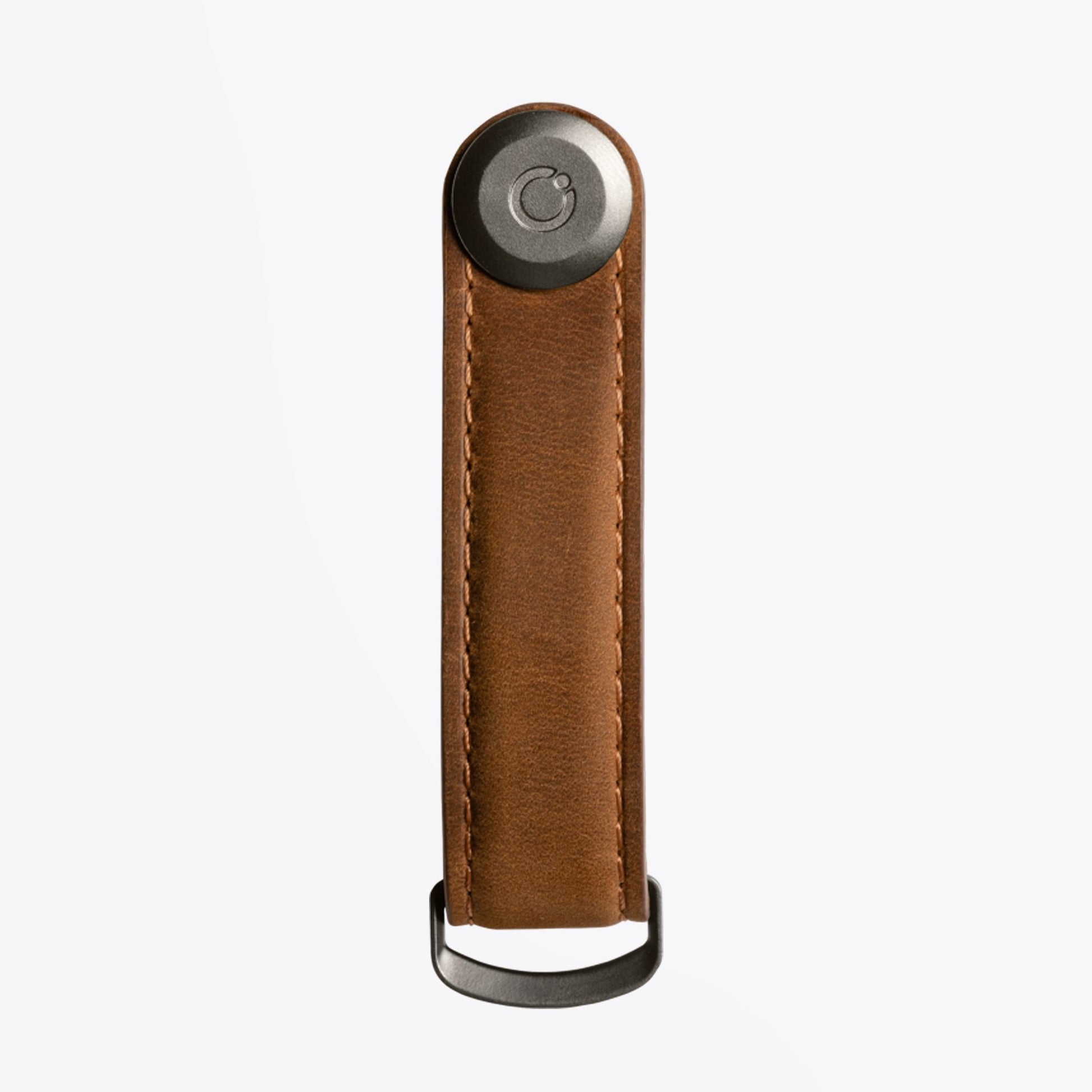 Orbitkey Leather Key Organiser - Chestnut Brown