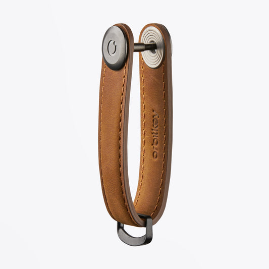 Leather Key Organiser - Chestnut Brown