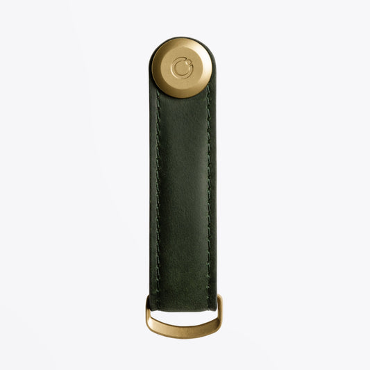 Leather Key Organiser - Green