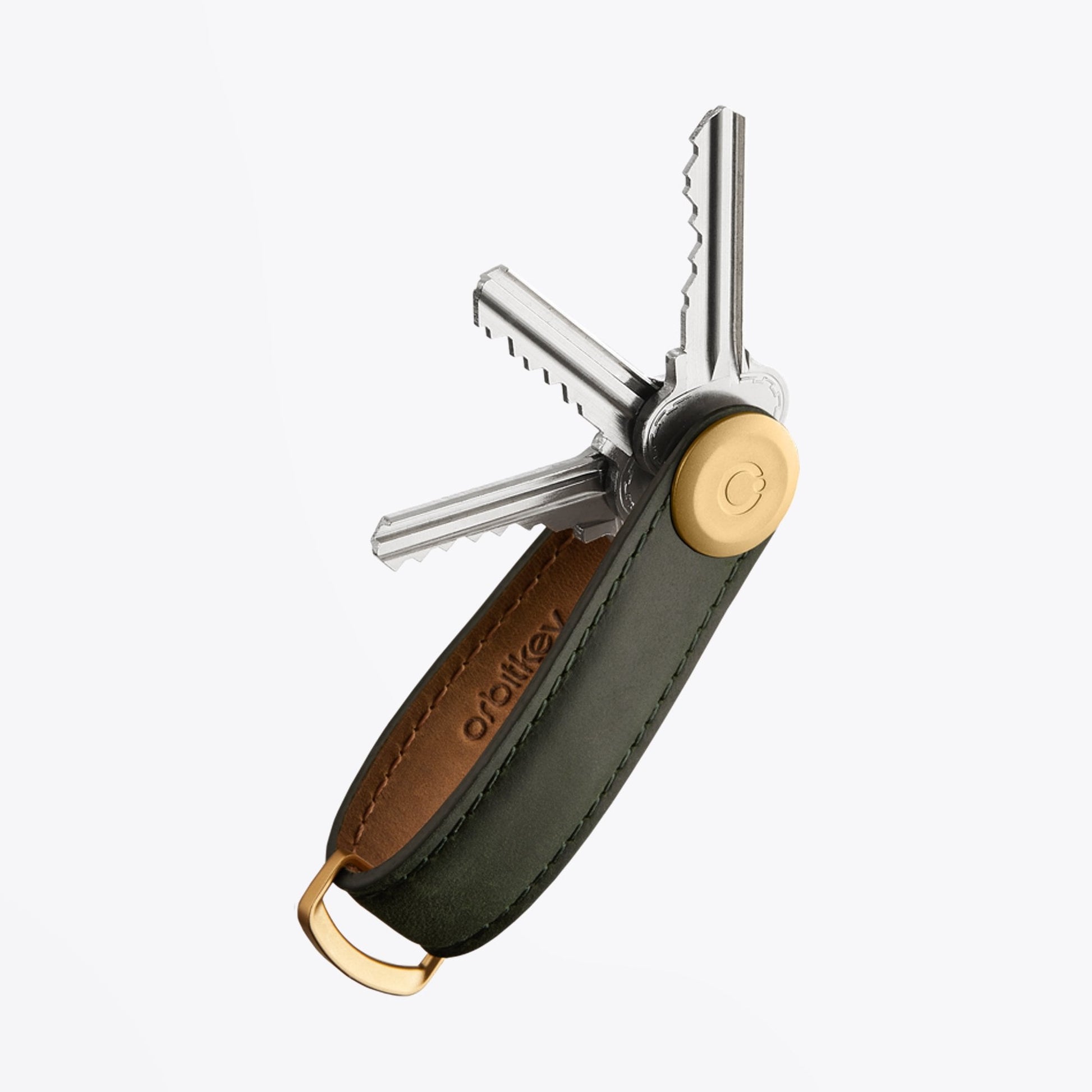 Orbitkey Leather Key Organiser - Green