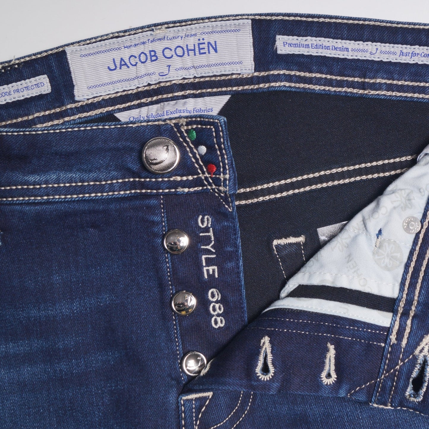 J688 Mid Rise Comfort Jeans - Deep Blue