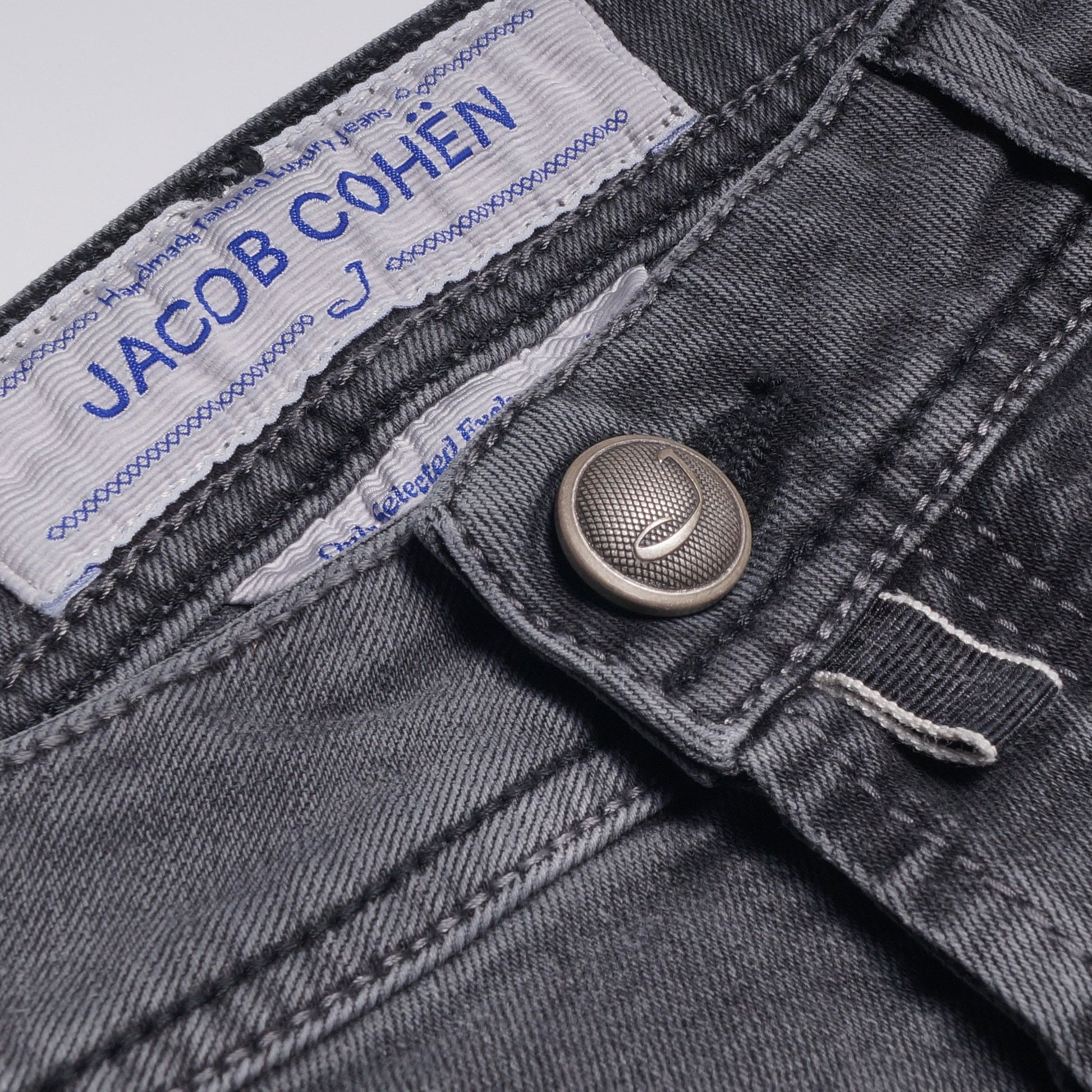 Jacob J688 Mid Rise Comfort Jeans - Grey