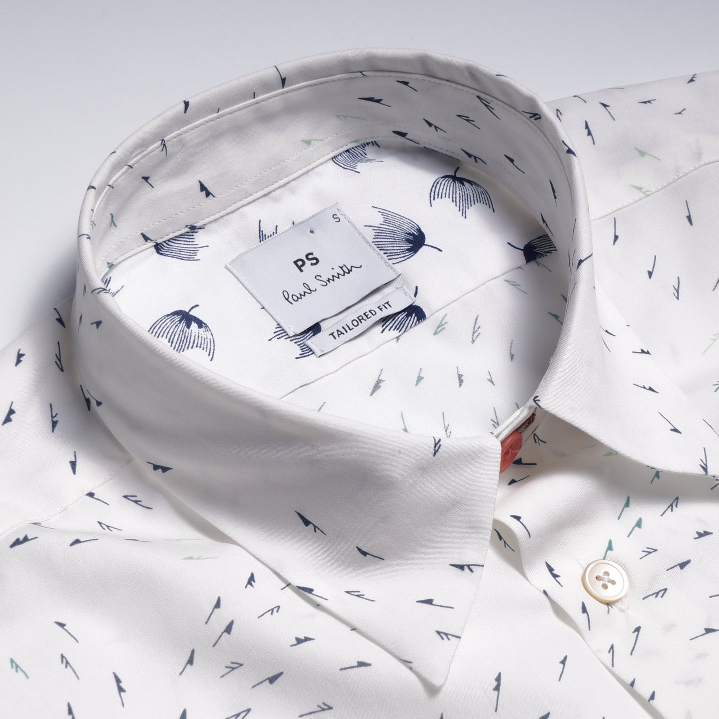 - Cotton Arrow Print Shirt - White