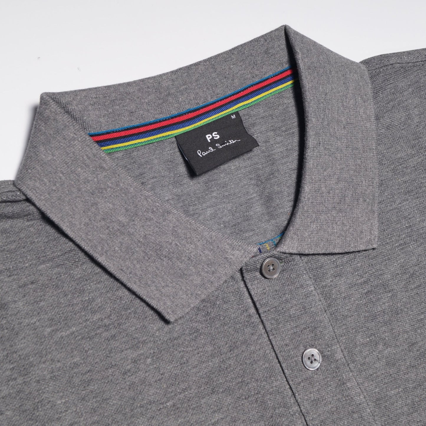 - Cotton Polo Shirt - Grey Melange
