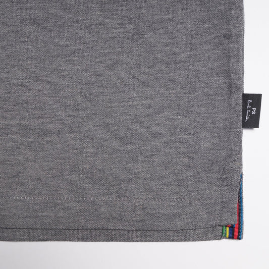 - Cotton Polo Shirt - Grey Melange