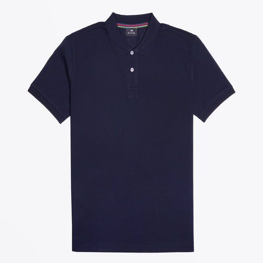 - Cotton Polo Shirt - Navy