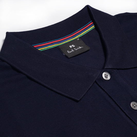 - Cotton Polo Shirt - Navy