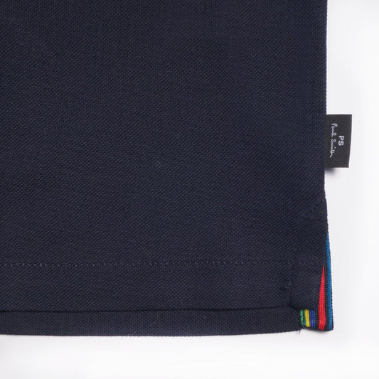 - Cotton Polo Shirt - Navy