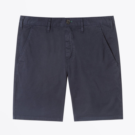 Garment-Dyed Cotton Shorts - Dark Navy