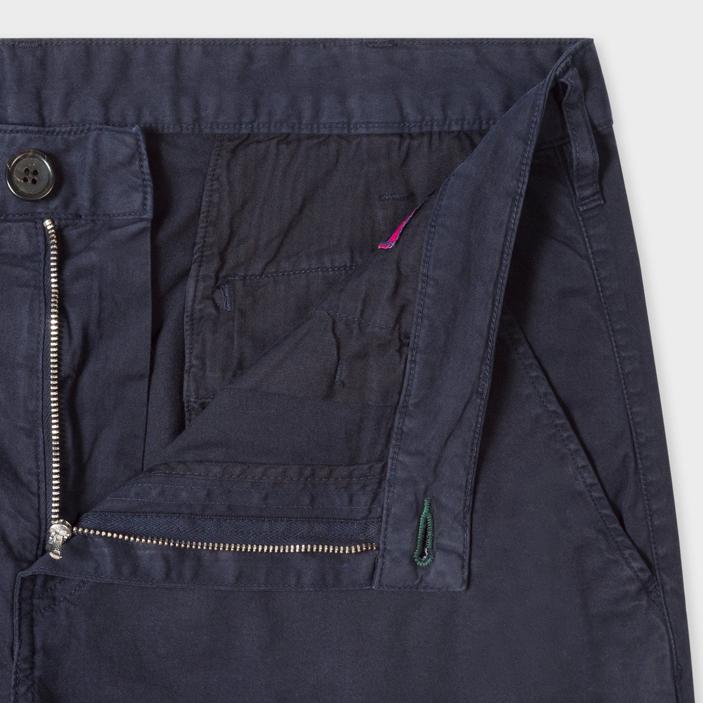 Garment-Dyed Cotton Shorts - Dark Navy