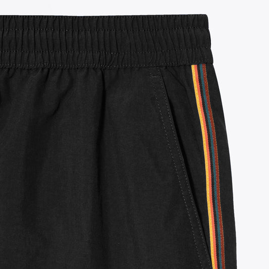- 'Artist Stripe' Swim Shorts - Black
