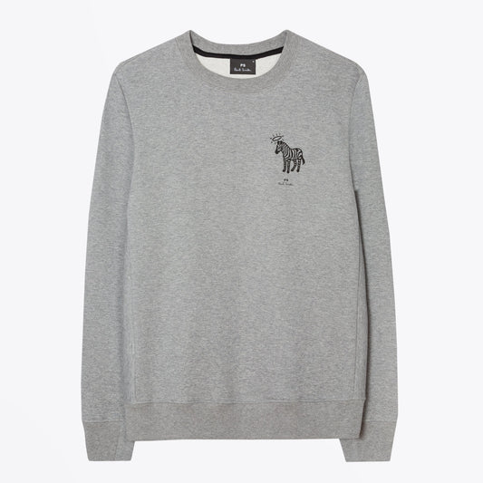 - Organic Cotton 'Angel Zebra' Sweatshirt - Grey