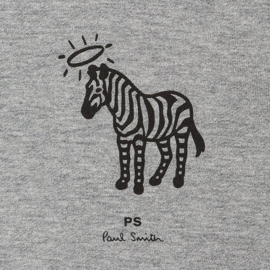 - Organic Cotton 'Angel Zebra' Sweatshirt - Grey