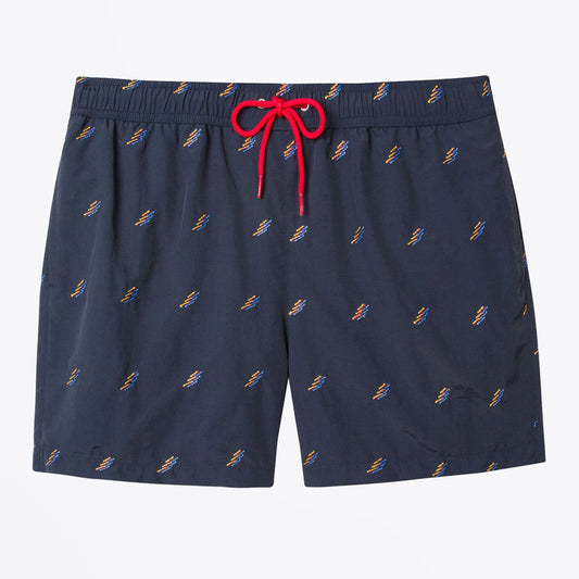 - 'Fluro Flash' Swim Shorts - Navy