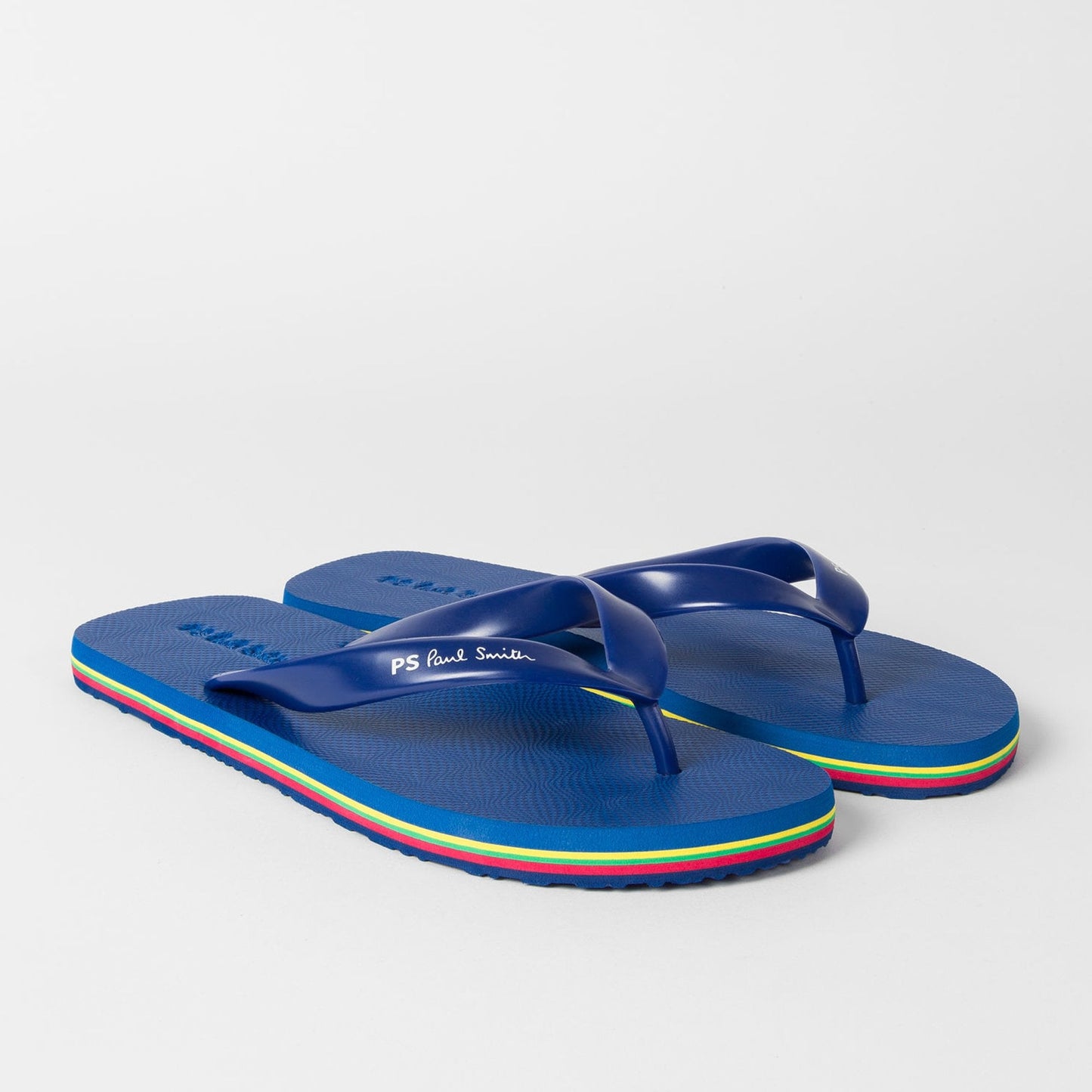 - 'Dale' Stripe Flip Flops - Blue