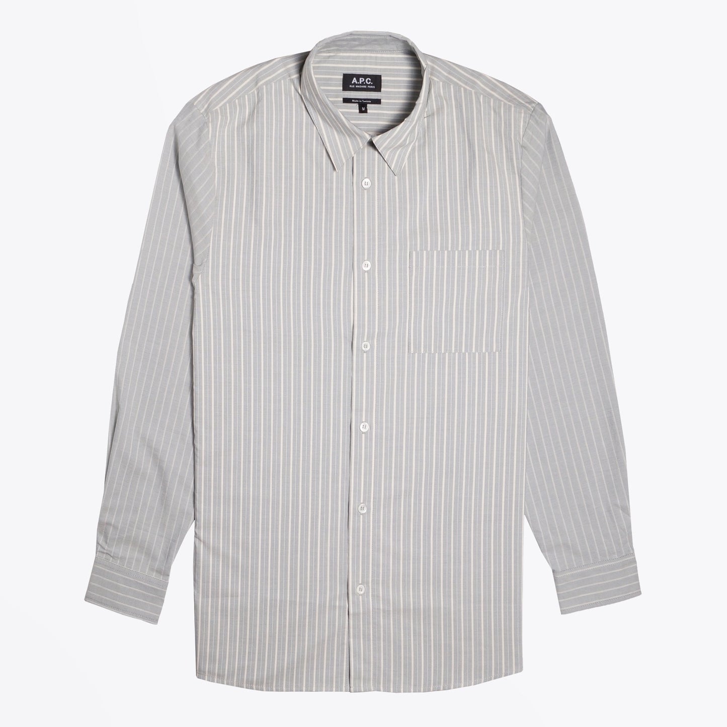 - Rami - Cotton Striped Shirt - Green