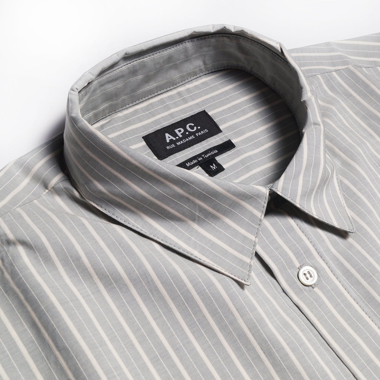 - Rami - Cotton Striped Shirt - Green