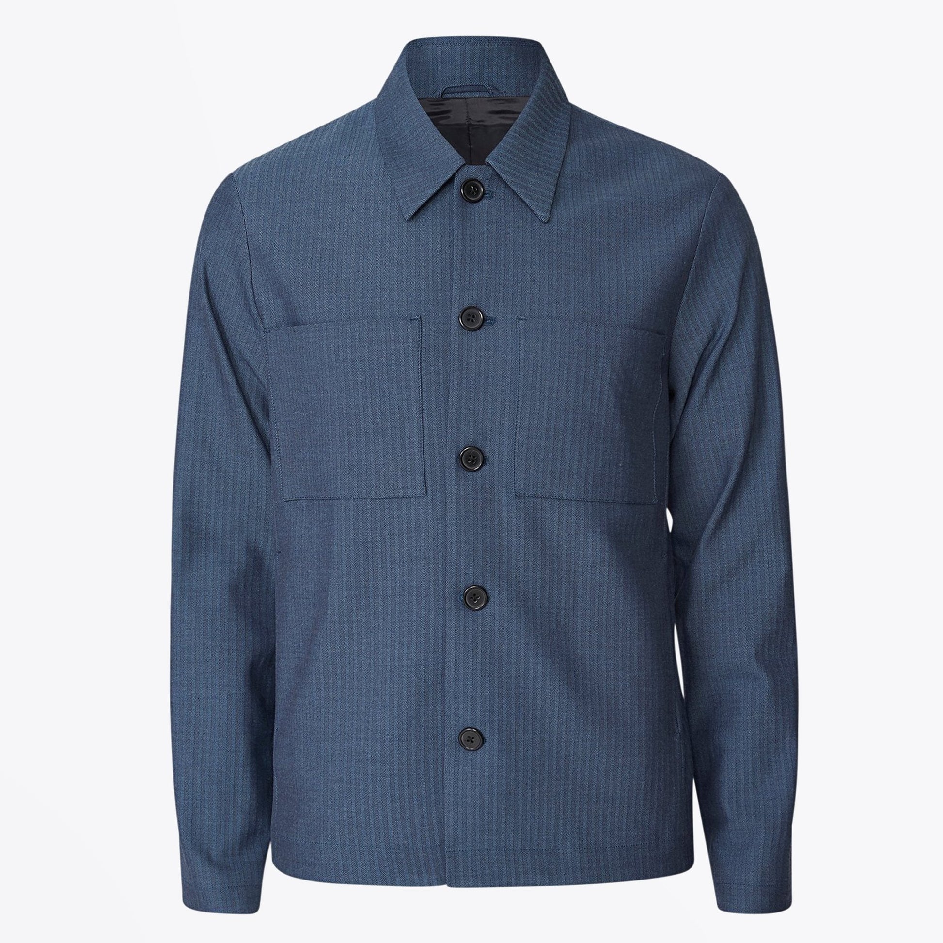Les Marseille Herringbone Jacket - Navy