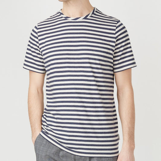 - Conduit Stripe T-shirt - Navy